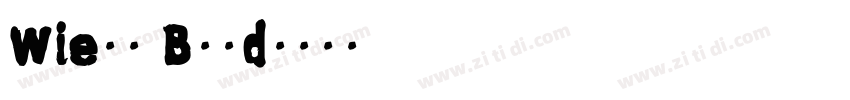 Wiels Bold字体转换